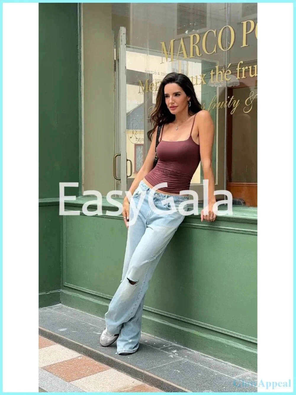 Double Lined Square Neck Tank Top Adjustable Spaghetti Strap Camisole Y2K Going